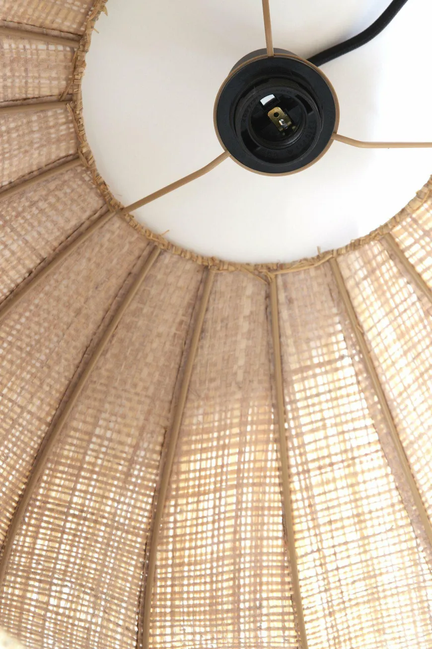 Light en Living Hanglamp Ø51x34 cm RAFAELLA raffia naturel