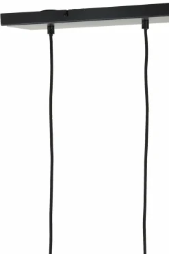 Light en Living Hanglamp 5L 104x20x120 cm RAKEL mat zwart+helder