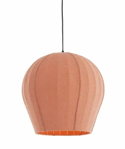 Light en Living Hanglamp Ø44x42 cm ZAGORI bouclé coral