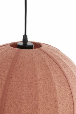 Light en Living Hanglamp Ø44x42 cm ZAGORI bouclé coral