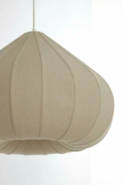 Light en Living Hanglamp Ø60X42,5 cm ZUBEDA linnen naturel