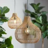 Light en Living Hanglamp Ø30x31,5 cm PACINO rotan donker bruin