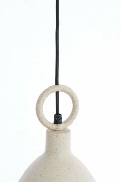 Light en Living Hanglamp Ø24X37 cm RISARI zand+lichtbruin gespikkeld