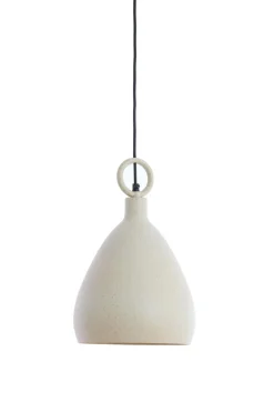 Light en Living Hanglamp Ø24X37 cm RISARI zand+lichtbruin gespikkeld