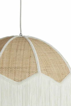 Light en Living Hanglamp Ø50x38 cm MALACIA raffia naturel+crème