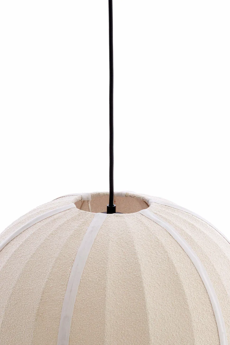 Light en Living Hanglamp Ø35X33 cm ZAGORI bouclé zand