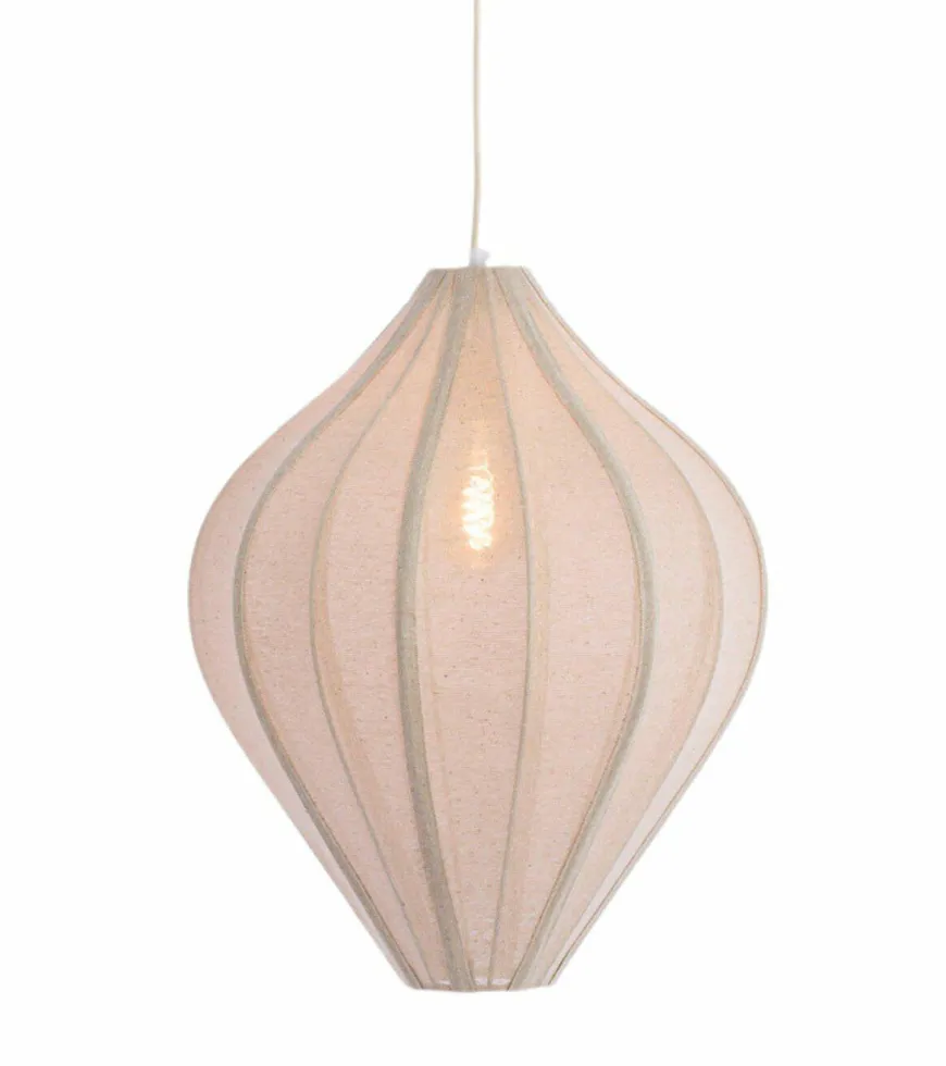 Light en Living Hanglamp Ø47x55 cm PASTO jute naturel