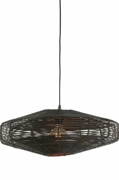 Light en Living Hanglamp Ø51x21 cm MATAKA rotan donker bruin