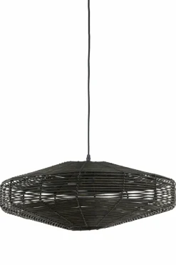 Light en Living Hanglamp Ø51x21 cm MATAKA rotan donker bruin