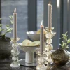 Light en Living Kaarsenhouder Ø9,5x34 cm ITINGA glas bubbel amber