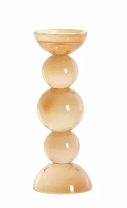 Light en Living Kaarsenhouder Ø10x26,5 cm ITINGA glas melk amber