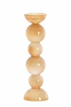 Light en Living Kaarsenhouder Ø9,5X34 cm ITINGA glas melk amber