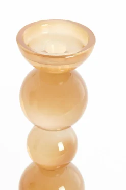 Light en Living Kaarsenhouder Ø9,5X34 cm ITINGA glas melk amber