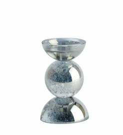 Light en Living Kaarsenhouder Ø9,5x15,5 cm ITINGA glas bubbel smoke