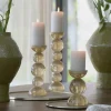 Light en Living Kaarsenhouder Ø9,5X15,5 cm ITINGA glas melk amber