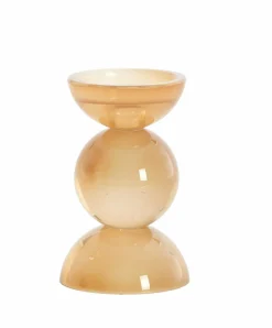 Light en Living Kaarsenhouder Ø9,5X15,5 cm ITINGA glas melk amber