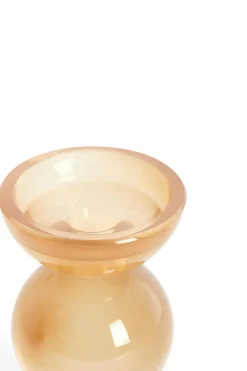 Light en Living Kaarsenhouder Ø9,5X15,5 cm ITINGA glas melk amber