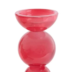 Light en Living Kaarsenhouder Ø9,5x34 cm ITINGA glas melk koraal