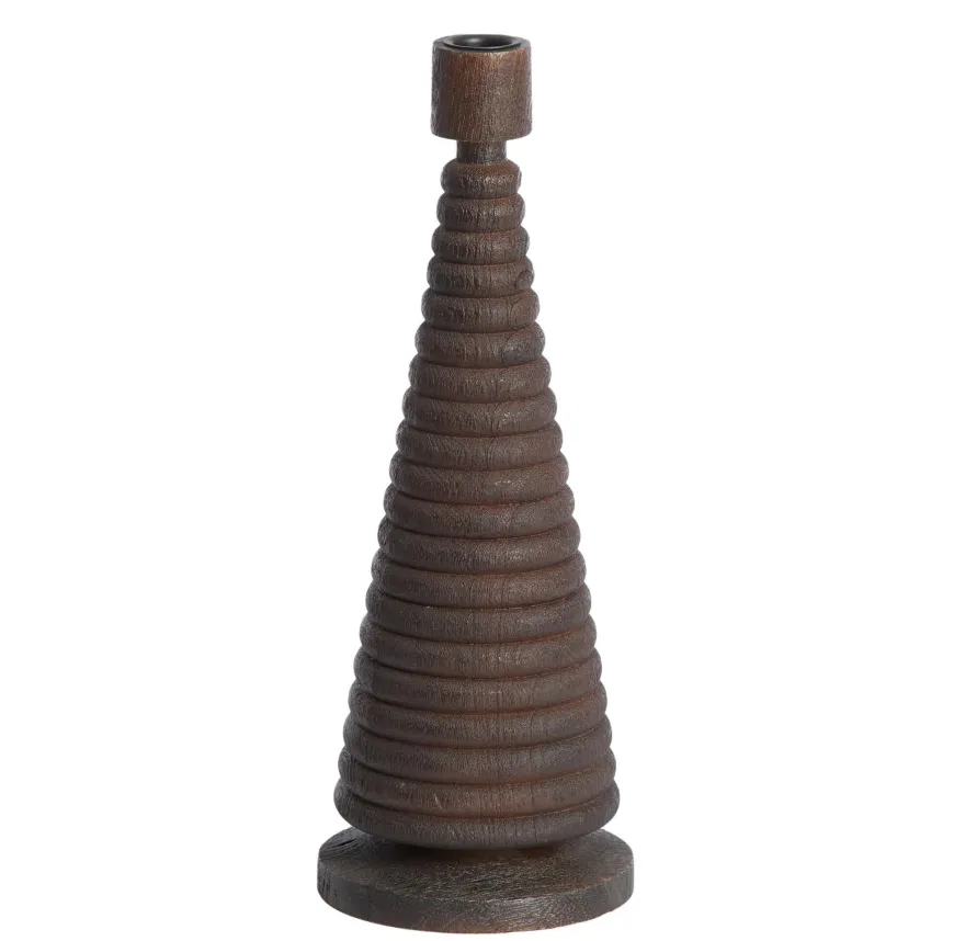 Light en Living Kandelaar Ø12x33 cm ALMOLA mango hout donker bruin