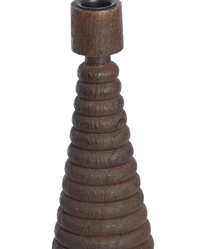 Light en Living Kandelaar Ø12x33 cm ALMOLA mango hout donker bruin