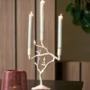 Light en Living Kandelaar 3L 26x11x42 cm JARDIA creme