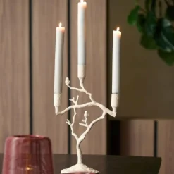 Light en Living Kandelaar 3L 26x11x42 cm JARDIA creme