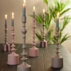 Light en Living Kandelaar Ø10x42 cm SHEVA mat bruin
