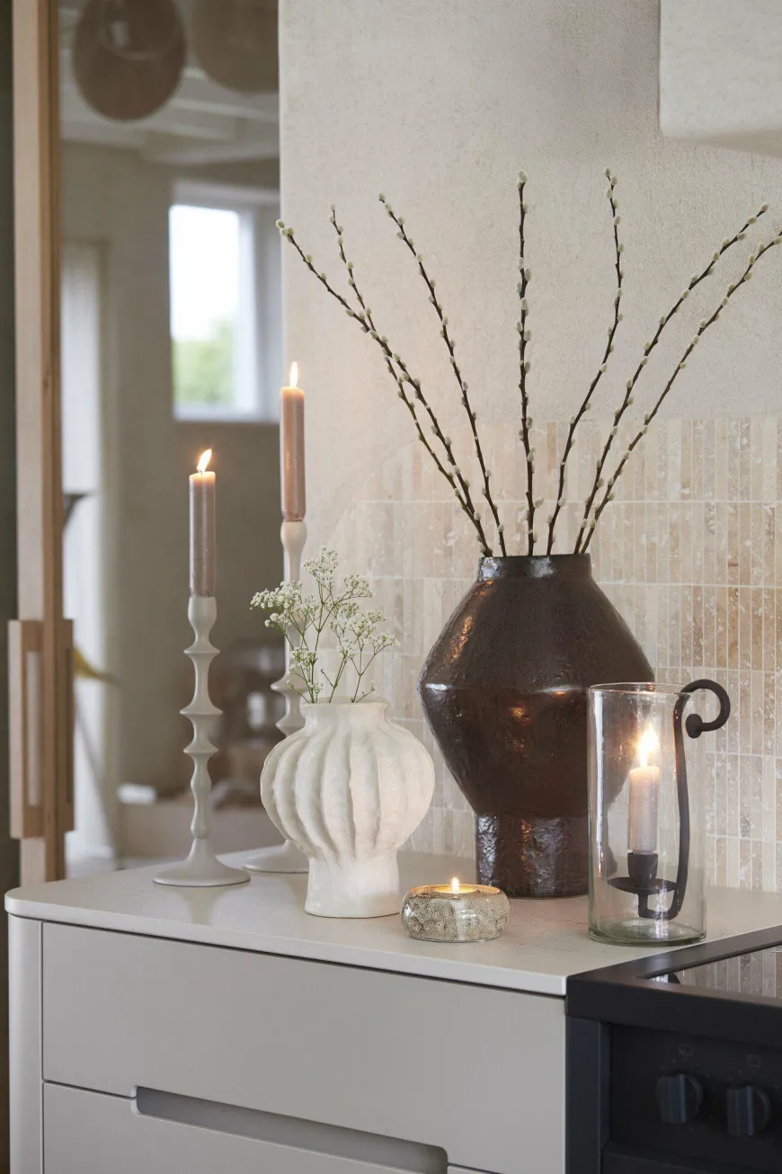 Light en Living Kandelaar Ø12x36 cm VICARI crème