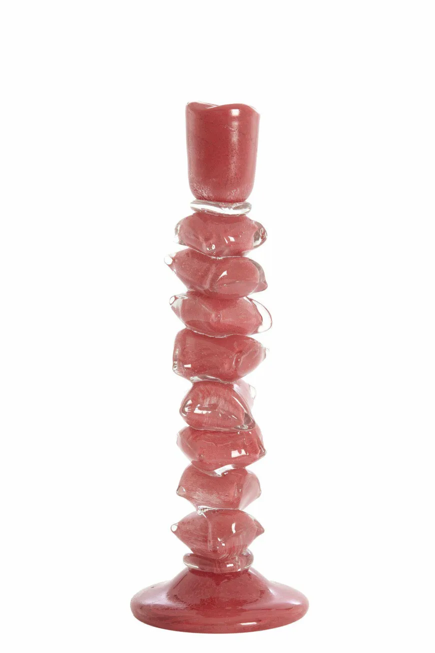 Light en Living Kandelaar Ø11,5X35 Cm ESTINA rood