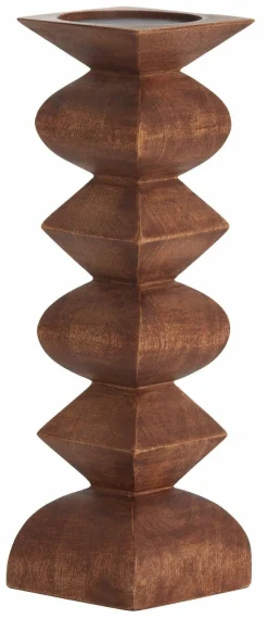 Light en Living Kandelaar Ø10,5x33,5 cm ALVERCA hout roodbruin