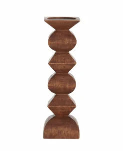 Light en Living Kandelaar Ø10,5x33,5 cm ALVERCA hout roodbruin