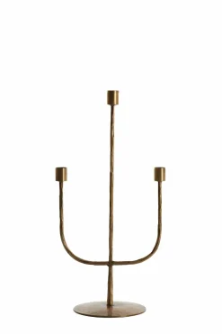 Light en Living Kandelaar 3L 22,5x15x45,5 cm NICOLE antiek brons