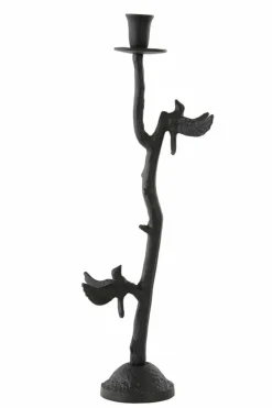 Light en Living Kandelaar 18x11,5x35 cm BIRD mat zwart