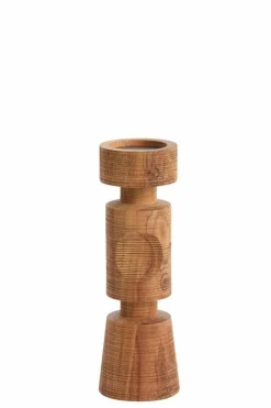 Light en Living Kandelaar EXUMAS hout bruin - 2 maten