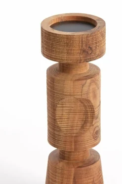 Light en Living Kandelaar EXUMAS hout bruin - 2 maten