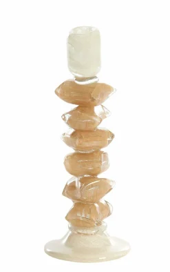 Light en Living Kandelaar Ø11,5X29,5 cm ESTINA creme+bruin