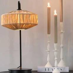 Light en Living Kap 31-31-16 cm BILJANA raffia naturel