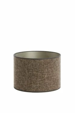 Light en Living Kap cilinder SAVERNA donker bruin - diverse afmetingen