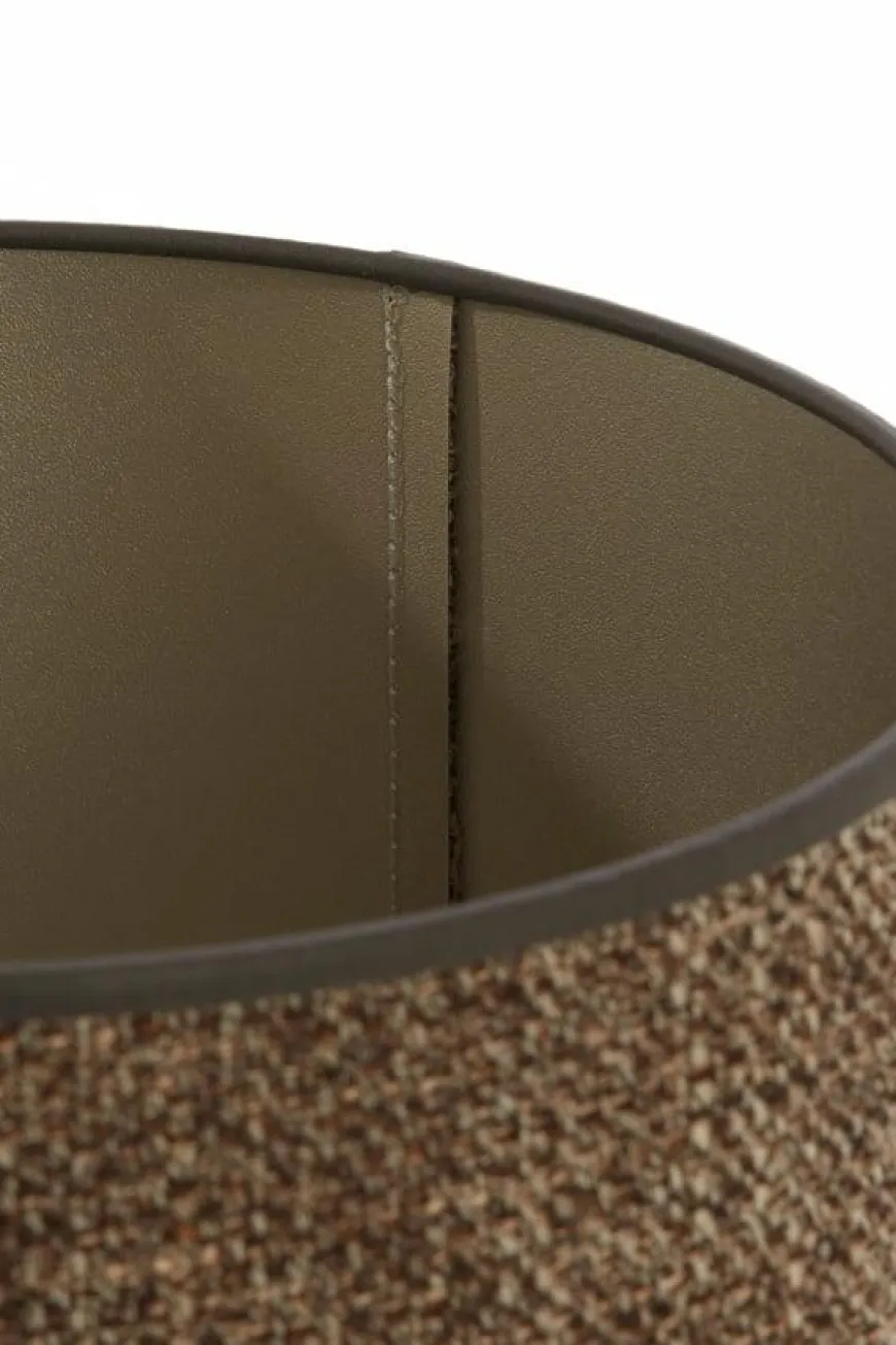 Light en Living Kap cilinder SAVERNA donker bruin - diverse afmetingen
