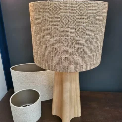 Light en Living Kap cilinder 40-40-30 cm RAVI bruin