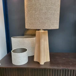 Light en Living Kap cilinder 40-40-30 cm RAVI bruin