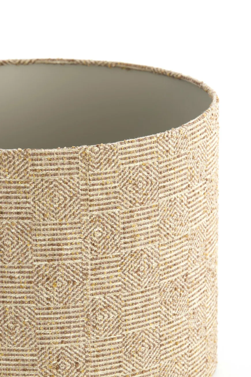 Light en Living Kap cilinder 40-40-30 cm RAVI bruin