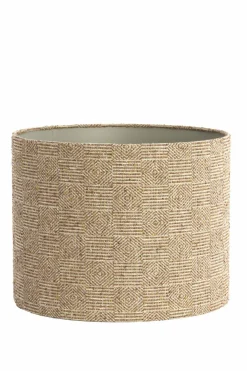 Light en Living Kap cilinder 40-40-30 cm RAVI bruin