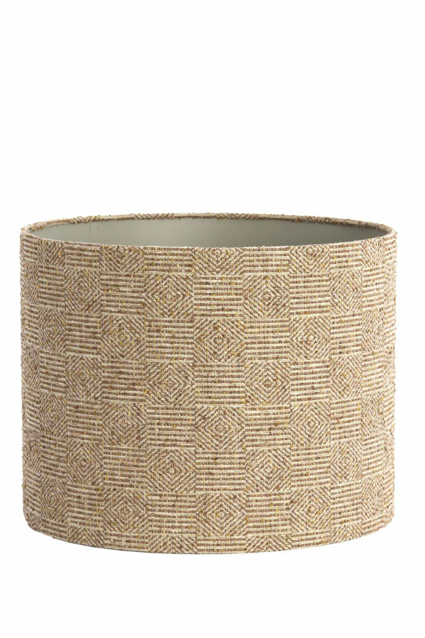 Light en Living Kap cilinder 40-40-30 cm RAVI bruin