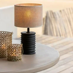Light en Living Kap cilinder 20-20-15 cm BRESKA parel wit