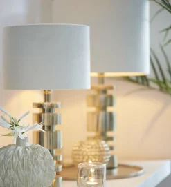 Light en Living Kap cilinder 25-25-18 cm VELOURS off white