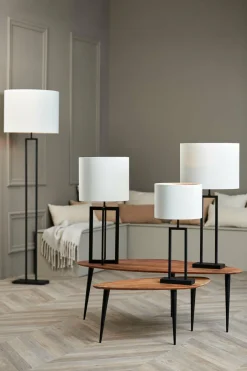 Light en Living Kap cilinder 25-25-18 cm VELOURS off white