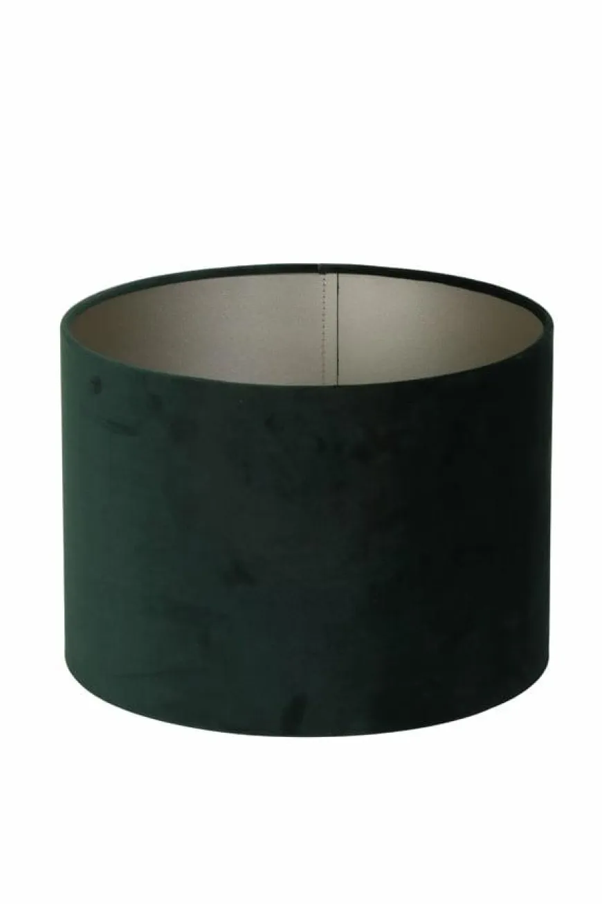 Light en Living Kap cilinder VELOURS dutch green - Diverse maten