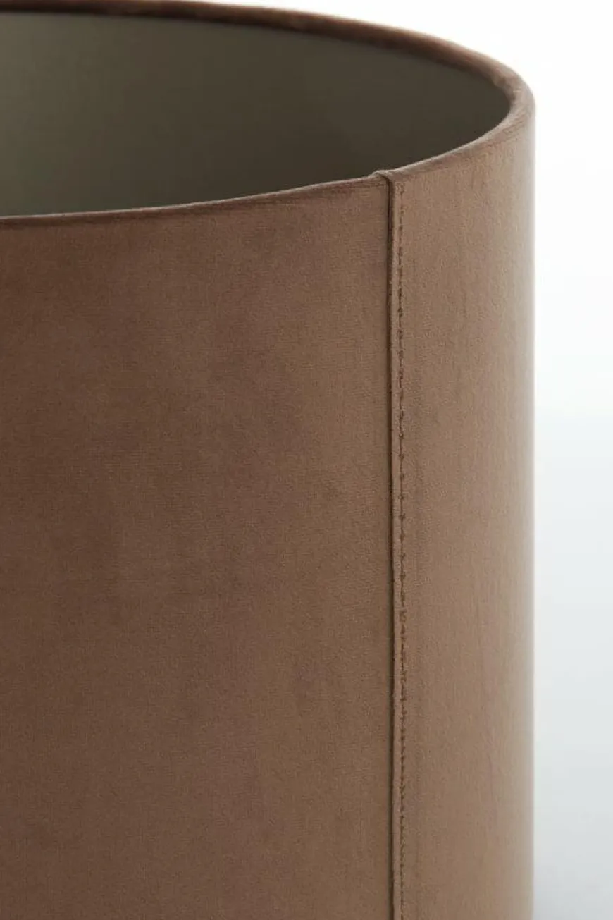Light en Living Kap cilinder 40x40x30 cm VELOURS chocolade bruin