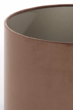Light en Living Kap cilinder 40x40x30 cm VELOURS chocolade bruin